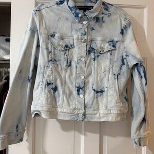 Veronica Beard Kinley Tie Dye Denim Jean Jacket